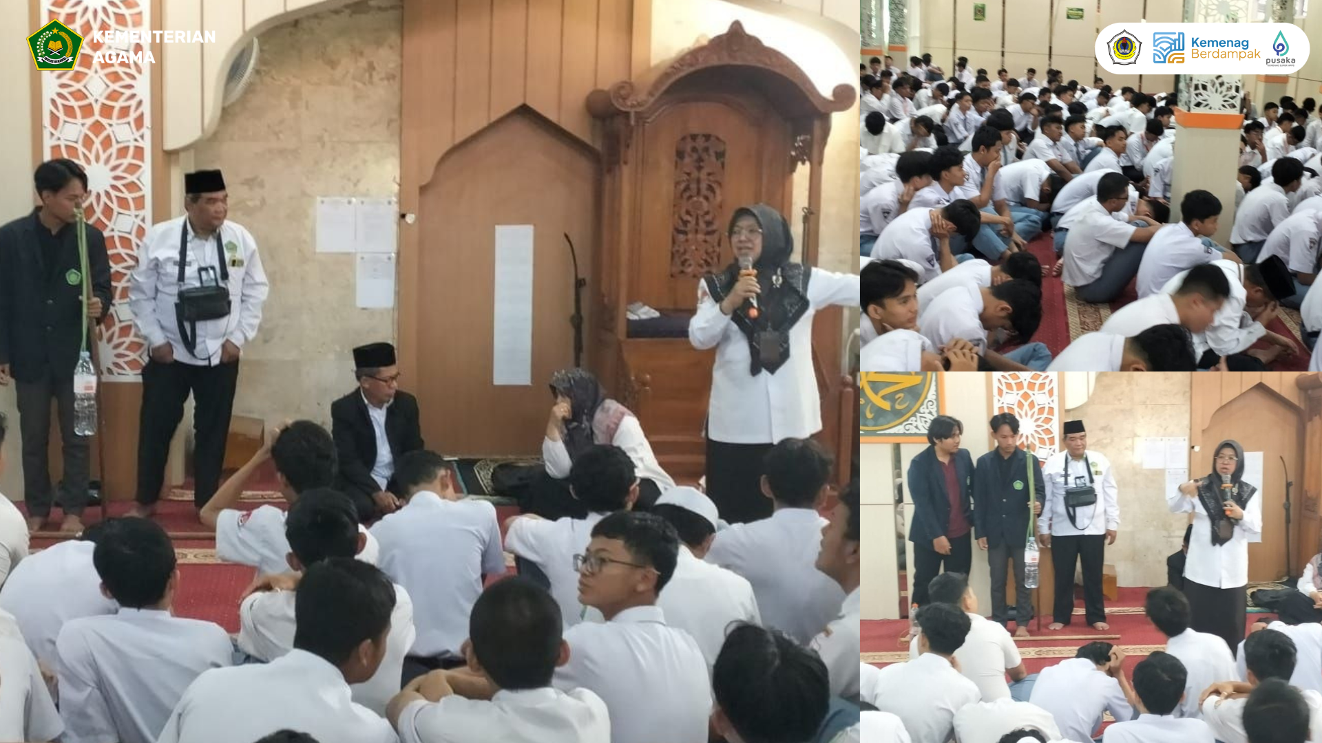 KUA Lowokwaru Gelar Sosialisasi Gerakan Indonesia Berkiblat di MAN 1 Kota Malang